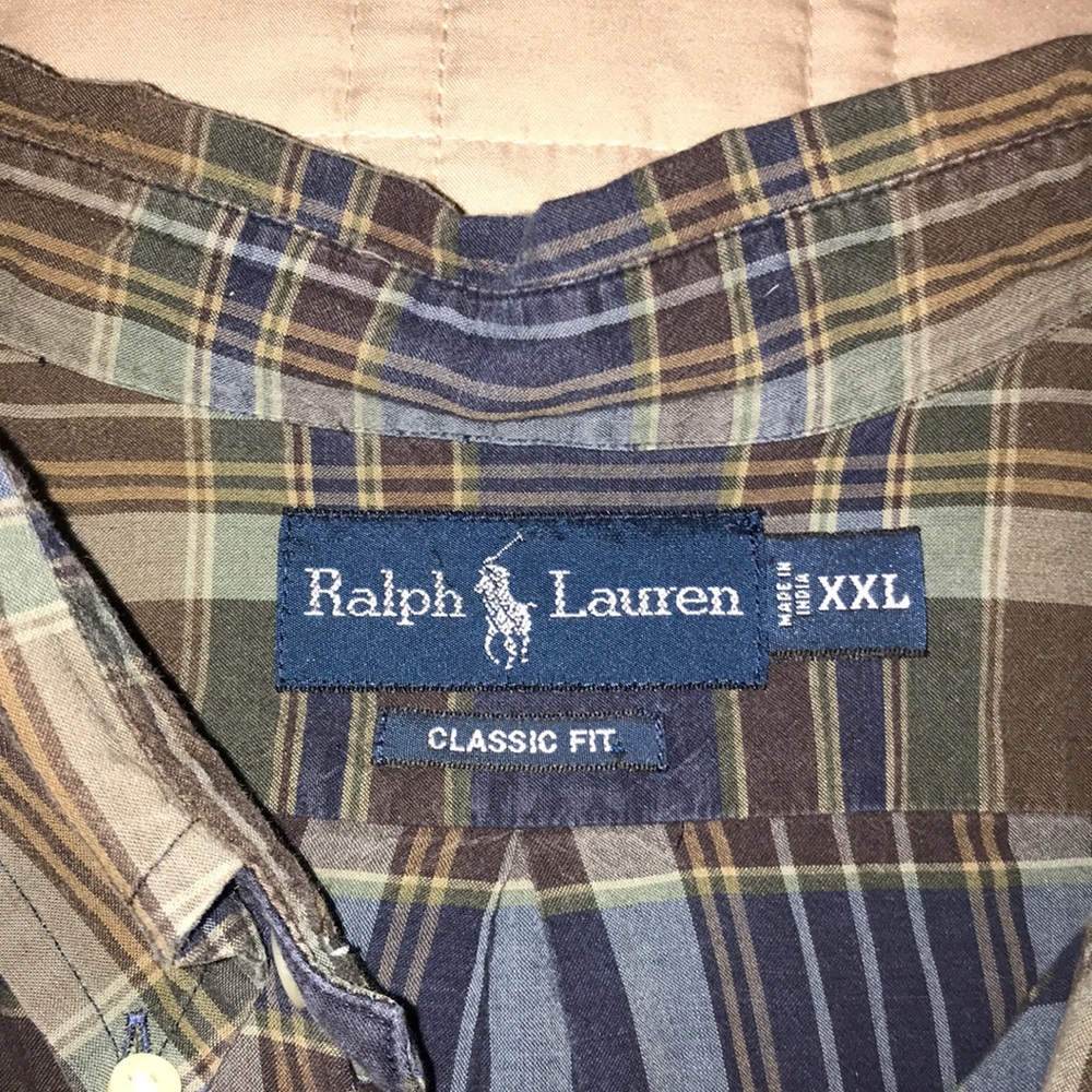 Ralph Lauren button down shirt. Blue label.
